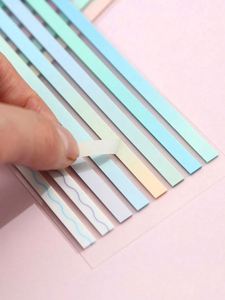 160 ชิ้น สติกเกอร์โน้ตสีมอรันดีแบบละเอียดพิเศษ  แบบมีกาวในตัว  วัสดุ PET สำหรับทำเครื่องหมาย  1 แผ่น ใช้ซ้ำได้หลายครั้ง - Product Image 4