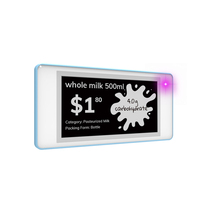 Untuk Label Rak Elektronik E-ink 2.66 Inci Tahan Suhu Rendah Ultra-tipis untuk Freezer, Bluetooth 5.0, Baterai 5 Tahun, Deteksi 120m
