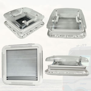 Claraboya RV23SL para autocaravana, 400 x 400 mm, ventana de techo cinereada, motor ASA, vidrio, material plástico, claraboya de - Product Image 1