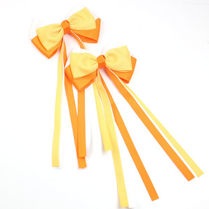Ritorno <span class=keywords><strong>a</strong></span> scuola Mardi Gras fiocchi oro viola e fiocchi verdi per bambini accessori per capelli con nastro - Product Image 5