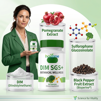 OEM Private Label DIM 200mg Sulforafane Glucosinolaat Granaatappel Extract Capsules voor dagelijkse welzijnsondersteuning bij vrouwen
