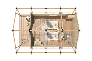Casas Prefabricadas, Glamping, Hoteles, Invernaderos de Jardín Personalizados de Fábrica, Resistentes al Agua <span class=keywords><strong>y</strong></span> a <span class=keywords><strong>los</strong></span> Rayos UV - Product Image 4