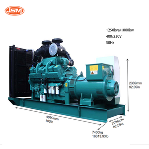 เครื่องกำเนิดไฟฟ้าดีเซลสำรอง ByCummins 1250KVA 1000kW 3 เฟส 400/230V 50Hz สำหรับงานนิทรรศการ คอนเสิร์ต โรงแรม ได้รับใบรับรอง ISO CE - Product Image 4