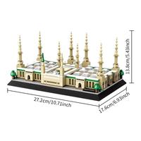 Wange 4228 Model Arsitektur Kreatif MOC Baru, Puzzle Dekorasi Meja, Hadiah untuk Dewasa, 594pcs Set Blok Bangunan