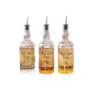 ขวดเครื่องดื่มแก้วคุณภาพพรีเมียมขนาด 750 มล. แบบกำหนดเอง ปั๊มร้อน ป้ายกำกับส่วนตัว พิมพ์ลายสกรีน ตกแต่งด้วยฝาปิดแบบหยด - Product Image 1