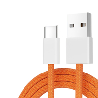 Kabel Pengisian Cepat USB TC HY 60W Berjalin, Sinkronisasi Data 480Mbps, Berbagai Panjang untuk Perangkat Seluler, Pasokan Grosir