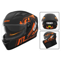 Casque de moto de course intégral en PP avec double visière, protection solaire et rembourrage EPS pour la conduite à moto