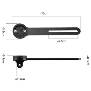 Siêu nhẹ bền xe đạp máy tính đứng mở rộng tích hợp tay lái đồng hồ bấm giờ đồng hồ tốc độ gắn Phụ tùng xe đạp điện - Product Image 2