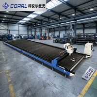 Prix usine CORAL CRL-12025AD Découpeuse laser à fibre 20 kW sur rail, contrôlée par CNC pour le traitement industriel de grands métaux