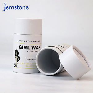 Embalaje de tubo de papel de cilindro artesanal Kraft biodegradable reciclado de alta calidad 100% con tapa - Product Image 1