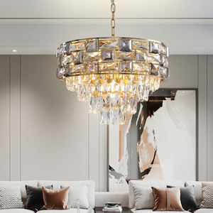 الحديثة تصميم داخلي شنقا الصينية درج كريستال أضواء الثريا اعبا اساسيا - Product Image 4