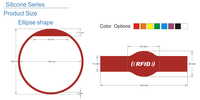 Bracelet Rfid Uhf Étanche Réglable Paiement Sans Cash Nfc Smart Bracelet 13.56mhz QR Bracelets En Silicone