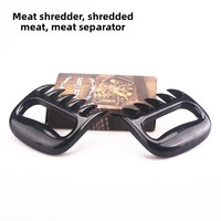 Griffe à viande en plastique en forme de griffe d'ours, déchiqueteur de viande, séparateur, qualité alimentaire, épaissi, pour barbecue, porc déchiqueté, gadget de cuisine