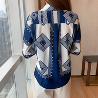 Nouvelle Mode 2024 Blouses et Chemises Imprimées OEM pour Femmes Manches Longues Printemps Automne Blusas Mujer