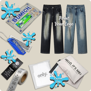 <span class=keywords><strong>Jeans</strong></span> Denim Blu Chiaro Retrò a Gamba Larga <span class=keywords><strong>con</strong></span> Patchwork, Traspiranti, Stile Y2K, di Alta Qualità, Personalizzati, Lavati, Modellanti, Comodi e Casual - Product Image 6