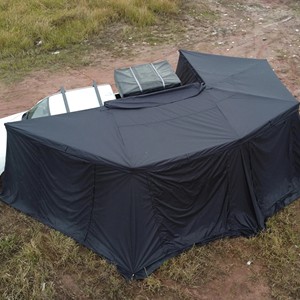<span class=keywords><strong>4x4</strong></span> tout-terrain voiture auvent Camping tente debout libre 360 degrés voiture toit côté auvent voiture auvent tente pour Camping - Product Image 6