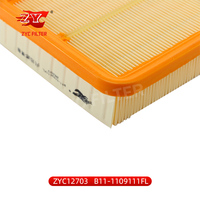 ZYC-B11-1109111FL de filtro de aire para coche CHERY, accesorio con logotipo personalizado, fabricante