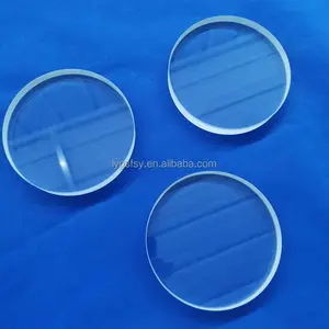 Customized Thickness High Temperature Sight Glass Quartz Observation Window Fused Quartz Glass Plate Round Quartz Glass Plate