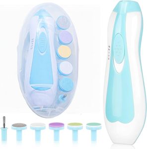 Cortauñas Eléctrico Seguro para Bebés con Luz, Kit de Cuidado de Uñas, Pulido y Recorte, Funciona con Batería - Product Image 1