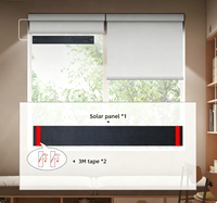 Mini Paneles Solares de 4W 6V, Panel Solar Largo de ETFE/Vidrio con Conector USB-C para Cortinas Inteligentes, Persianas Enrollables Inteligentes, Carga de Batería