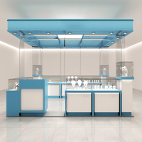 Vitrine de bijoux haut de gamme vitrine de magasin de bijoux en verre conception de comptoir de vitrine avec lumière LED pour les kiosques de bijoux de centre commercial