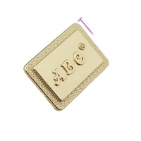 Étiquette métallique pour sac à main, accessoires de créateur, étiquette nom, plaque Logo sur mesure en métal doré, pour quincaillerie