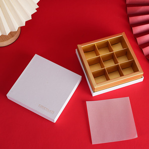 Nueva Caja de Regalo Cuadrada de Papel Táctil de Alta Gama, Estilo Chino, con 9/16/25 Compartimentos, para Empacar Dulces, Chocolates y Bombones, Diseño Cielo Estrellado, Disponible en Stock - Product Image 4