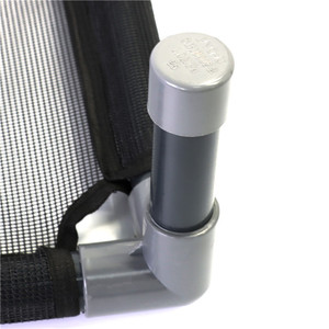 Pet <b>Bed</b> Rectangle Black Mesh Surface Breathable Dog <b>Bed</b> Iron Frame Off The Ground Washable Seat <b>Cushion</b> - Product Image 3