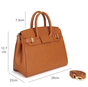 Bolso de Mano de Cuero PU de Diseño Personalizado para Mujer, Bolso de Mano Vegetariano con Asa Superior, Estilo Clásico de Lichi, Bolso de Lujo para Mujer - Product Image 3