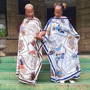 Promistar ชุดเดรสวันหยุดสไตล์ยุโรปอเมริกัน, ชุดเดรสยาวคลุมป้องกันแสงแดดทรงหลวมขนาดใหญ่พิเศษ - Product Image 1