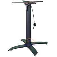 Nouvelle Arrivée Paris 108 cm – Piétement de Table Pliant en Aluminium Réglable en Hauteur, Style Industriel en Fonte Métallique pour Salle à Manger, Hôtel, Extérieur