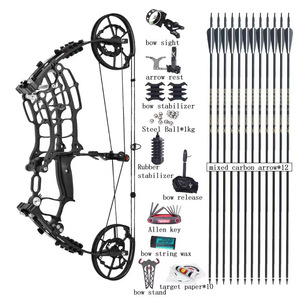 <span class=keywords><strong>Arc</strong></span> à Poulies en Alliage Réglable Double Usage 30-70 lbs et Ensemble <span class=keywords><strong>de</strong></span> Flèches Équipement <span class=keywords><strong>de</strong></span> <span class=keywords><strong>Chasse</strong></span> Sportif Extérieur <span class=keywords><strong>pour</strong></span> Tir à l'<span class=keywords><strong>Arc</strong></span> Bille d'Acier - Product Image 1