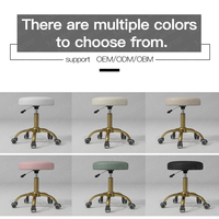 Madamcenter Chaise de travail ergonomique esthétique à roulettes Tabouret cosmétique pour dentiste Bureau Coiffeur Chaise de selle pliable