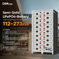 Batterie solaire intégrée DAH refroidie par air, certifiée CE TUV, 80 kWh, 112 kWh, pour intérieur, batterie 51,2 V, 16,08 kWh, LiFePO4, batterie lithium-ion en rack