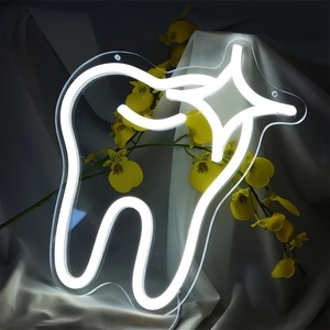 Enseigne Lumineuse Néon « Dent » pour Cabinet <span class=keywords><strong>Dentaire</strong></span>, <span class=keywords><strong>D</strong></span>écoration Murale Sourire, Accessoires de Dentiste, Ballons et Lumières - Product Image 4