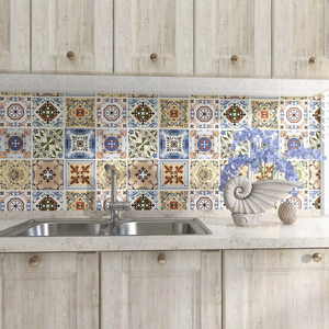 Modern Moroccan Style Self-Adhesive <strong>Wall</strong> Decals Waterproof <strong>Vinyl</strong> Peel and Stick for Home and Kitchen <strong>Wall</strong> Decor - Product Image 3