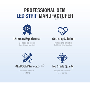 2835 120LEDs CCT SMD LED Strip 24V Tunable Dual White CRI90 IP20 <b>Dimmable</b> LED <b>Light</b> Tape for Ceiling Hidden Groove <b>Wall</b> Washer - Product Image 6