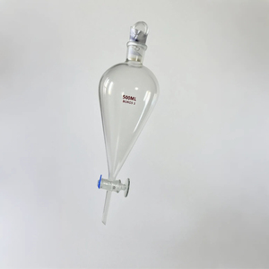 Vidraria forma cilíndrica pêra graduação funil separação separador em forma de pêra - Product Image 3