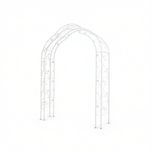 Arche de jardin en métal Db de 8 pieds, tonnelle de mariage extérieure, treillis pour plantes grimpantes, support pour plantes, décorations de jardin - Product Image 1