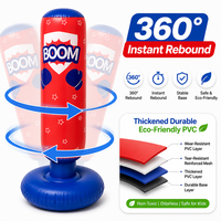 Sac de boxe gonflable en PVC pour enfants, rempli d'eau, 120 cm, pour entraînement sportif et de pression
