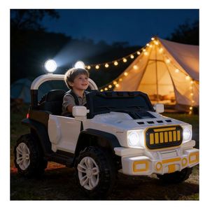 Children Electric Ride-On Car 390 Motor 12V7Ah Battery App Panel Swing USB Music <b>Flash</b> <b>Light</b> Shock 2-4 Years Plastic 4 Wheels - Product Image 4