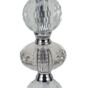 Lampade da tavolo in cristallo con paralumi bianchi per soggiorno, camera da letto, decorazione d'interni. - Product Image 4