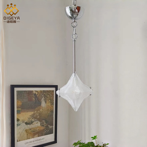 Dropshipping Shopify LED Star Glass Wall Sconce French Cream Style Wall Lamp For Bedroom Hallway Entryway - Product Image 1