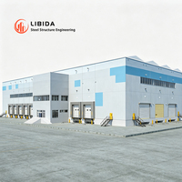 Entrepôt à structure métallique anticorrosion préfabriqué à plusieurs étages pour stockage et atelier