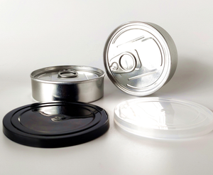 3.5Gram Khô Thảo Mộc Hoa Tự Con Dấu Pressitin Có Thể Mùi Bằng Chứng Tay Sealable Kim Loại Có Thể Với Màu Đen Nắp Nhựa - Product Image 4