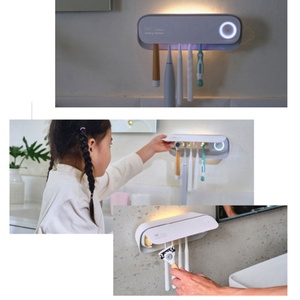 New Design Hot Sale <b>Wall</b> Mounted Intelligent Toothbrush Holder Sterilizer with 3000mAh Rechargeable <b>Battery</b> - Product Image 6