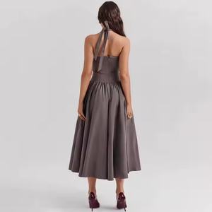 Vestido Casual de Verano para Mujer 2025, Elegante, Espalda Descubierta, Cintura Imperio, Estilo Bohemio, Patchwork, Transpirable y Lavable, Talla XS - Product Image 2