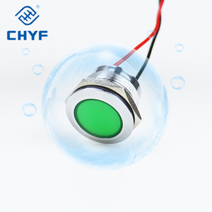 Chyf 12/16/19/22mm không thấm nước IP65 kim loại chỉ số ánh sáng 6V 12V 24V 220V dây đèn tín hiệu màu đỏ màu xanh <span class=keywords><strong>LED</strong></span> chỉ số ánh sáng bảng điều chỉnh - Product Image 2