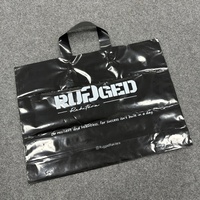 Sacs de courses en plastique personnalisés pour boutique de vêtements, sacs fourre-tout imprimés avec logo, sacs de courses en plastique pour l'épicerie