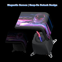Enfriador de Agua AntarcChill de 360 mm con Pantalla OLED 3D Visible a Simple Vista, Cabezal de Bomba Magnético Desmontable, Kit de Refrigeración Líquida para PC de Escritorio para Juegos